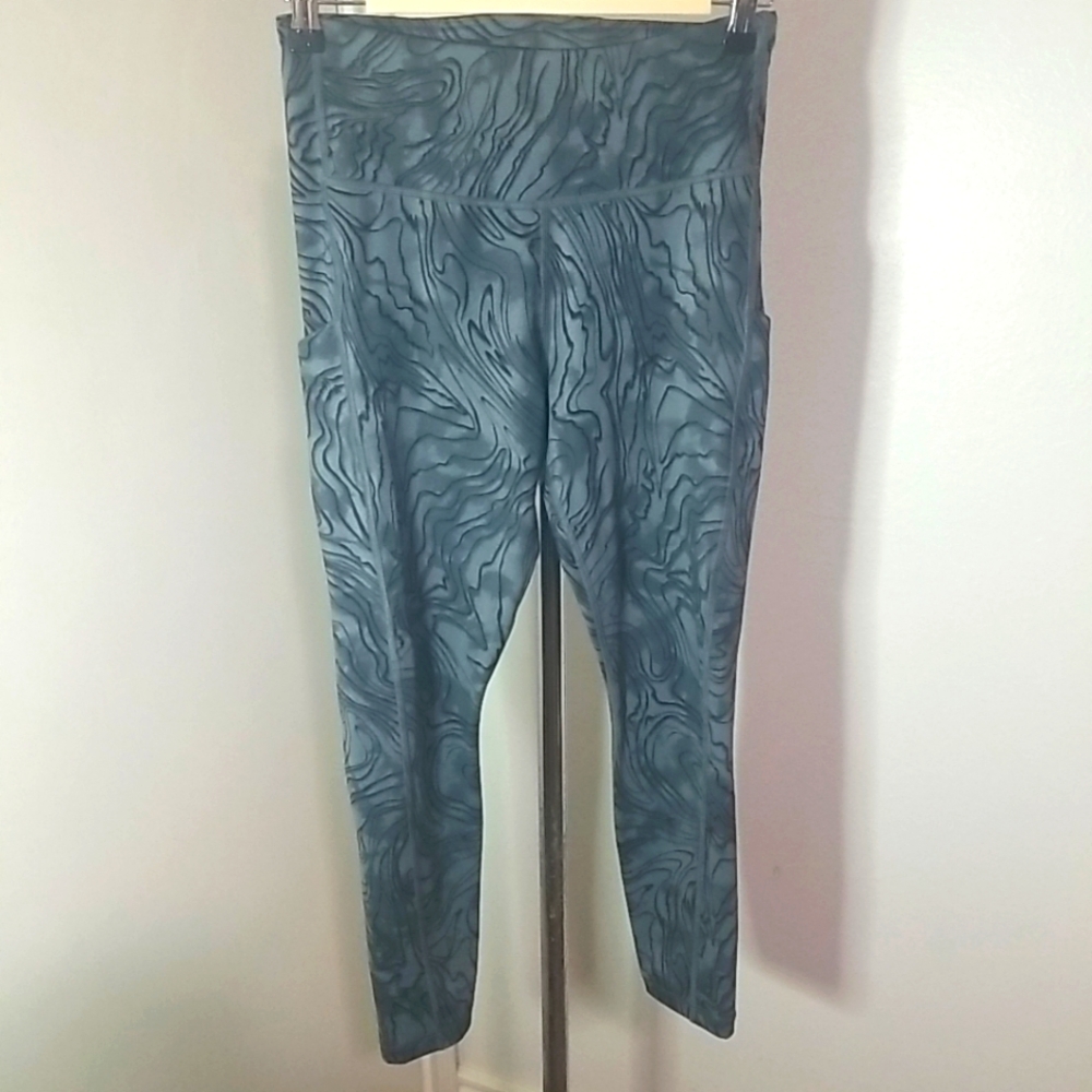Athleta Ultimate Stash Pocket 7/8 Compression Leggings Womens Size Small Gray